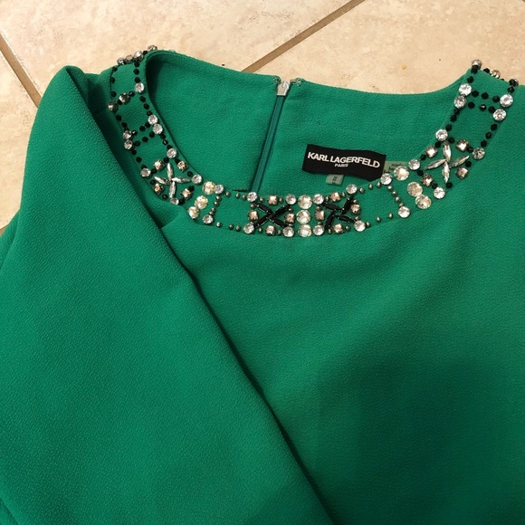 Karl Lagerfeld Jeweled Shirt - Picture 2 of 4